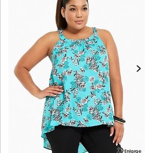 Torrid georgette high neck tank top